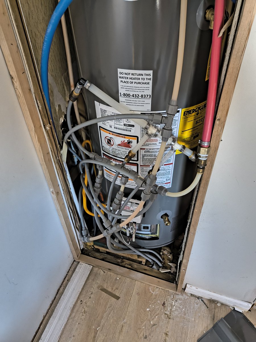 Bad Plumbing RNK Water Heater Lines